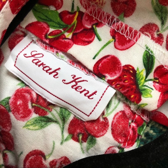 Vintage Sarah Kent Layered Cherries Dress 4T - Picture 11 of 11